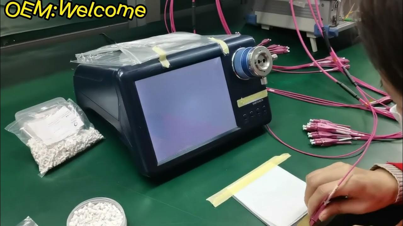 400x Fiber Patch Cord Manufacturing Machine Inspection Microscope YouTube