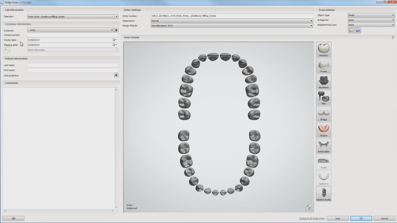 dental system 2019 How to Create a New Order in the Dental System™