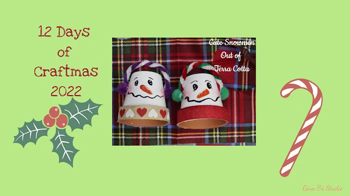 Terra Cotta Snowmen//12 Days of Craftmas 2022