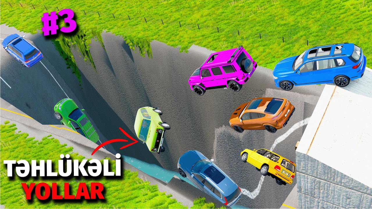 Təhlükədə Olan Maşınlar #3 Lada Niva, G63 Qalik, Tayota, BMW X5 X6 X7 | BeamNG.Drive #sahmarehmedov