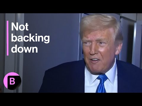 Trump Signals He Won't Back Down From Tariffs Barrage
