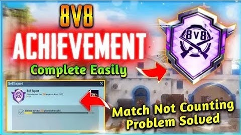 Solve 8V8 Tdm Achievementills Not Count Problem in BGMI How To Solve 8vs8 Tdm Kills Count Problemfix