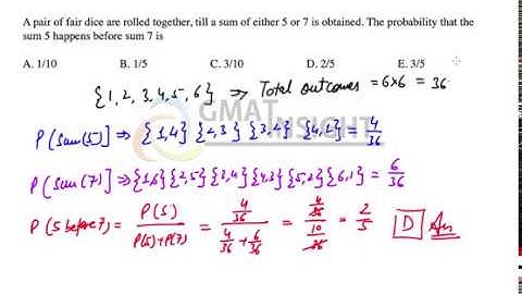 Q 32 Hard Dice Probability GC