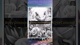Athlete Statistics Baby Dinosaurs 3D Coloring Pages for Adults | Amazing coloring Book #asmrcoloring #coloringbook