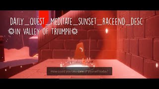 Meditate In Valley Of Triumph Quest Is Written In A Weird Format Sky Children Of The Light