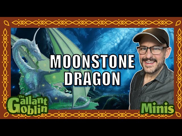 Adult Moonstone Dragon - Review - WizKids Games - Icons of the Realms class=