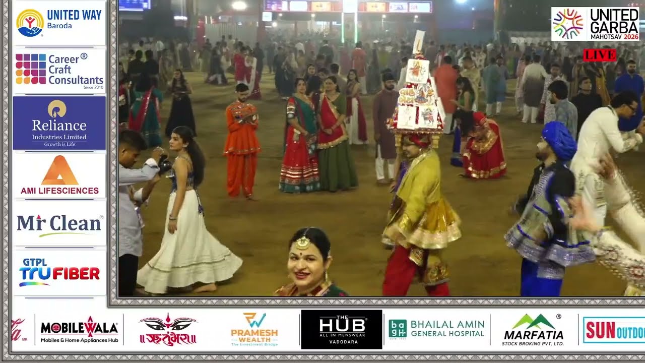 Atul Purohit garba  - Day 7 | United Baroda Garba Mahotsav 2026 | Uway Navratri 2026