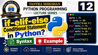 If Elif Else in Python | Multiple Conditions with Examples | Python Tutorial #12