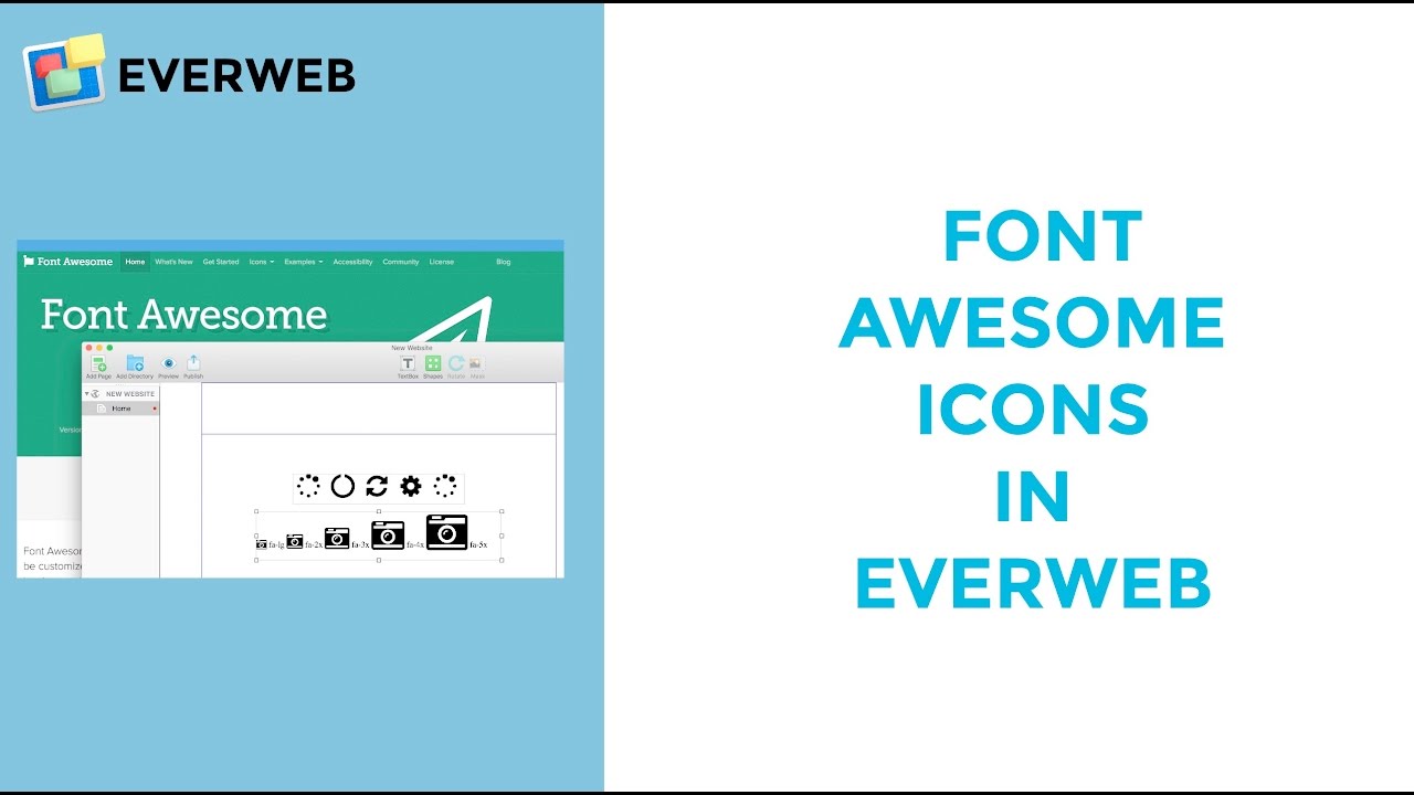Adding Font Awesome Icons In Everweb Youtube