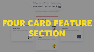 Four Card Feature Section - Frontend Mentor Challenge #tsbsankara