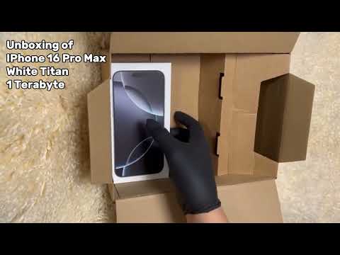 Unboxing of IPhone 16 Pro Max White Titan 1 Terabyte