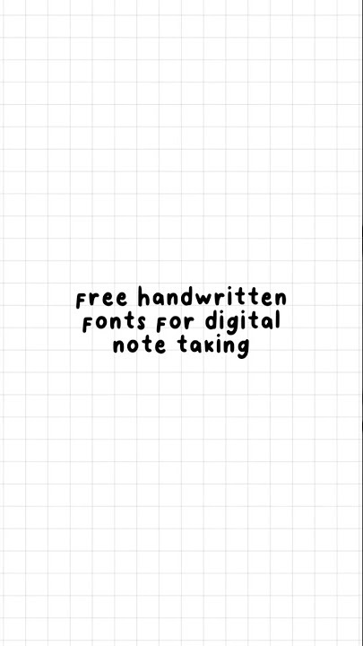 Free handwritten fonts for digital journaling, note taking, planning | GoodNotes5 | Notability