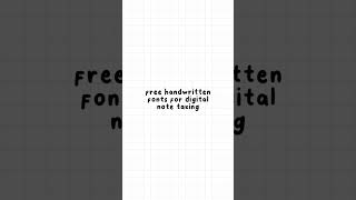 Free handwritten fonts for digital journaling, note taking, planning | GoodNotes5 | Notability