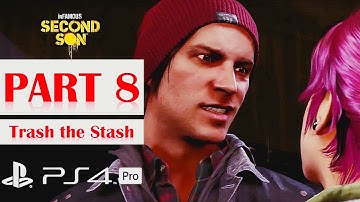 Infamous: Second Son [PS4 PRO] Walkthrough No Commentary - Part 8: Trash the Stash [GOOD Karma]