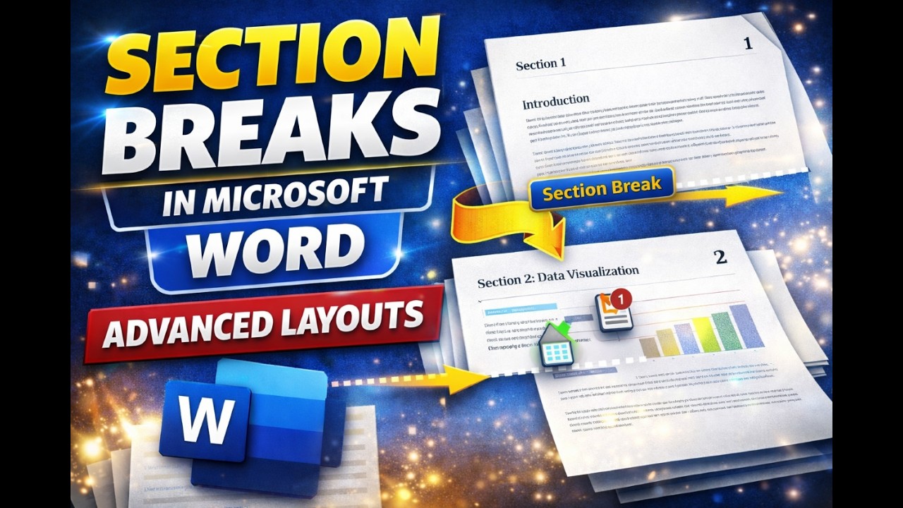 How to Use Section Breaks in Microsoft Word for Advanced Layouts - YouTube
