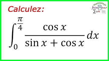 CALCULS D’INTÉGRALES - intégrale avec Cos et Sin - 2 BAC SM S.ex - [EXERCICE 1]