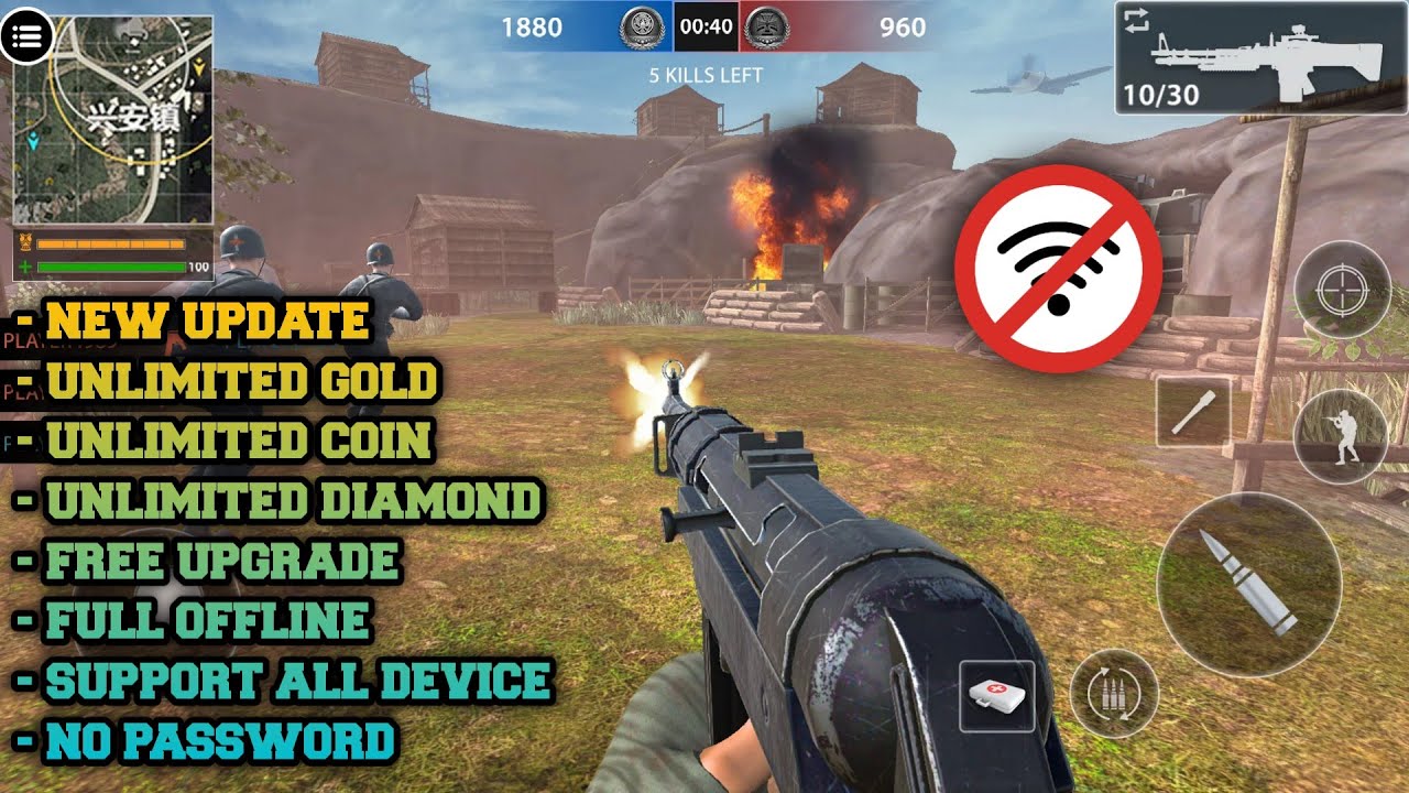 Download Mod Game War FPS Full Offline Ringan. Bisa Beli
