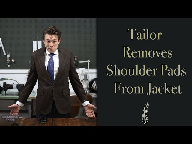 How To Remove A Shoulder Pad Quickly From Your Vintage Suit