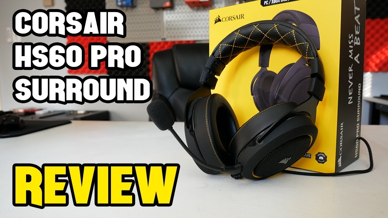 lengte Nederigheid morgen A Gaming Headset for the Everyman - Corsair HS60 Pro Surround Review -  YouTube