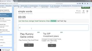 10FastFingers Text Practice  (simple words) - 96 WPM with 100% Accuracy