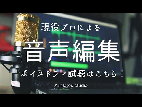 音声作品を現役プロが商品レベルに仕上げます FM局で現在放送されている番組のディレクター兼編集者です。