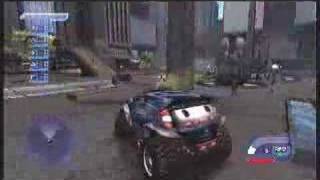 Crackdown Climbing Wang Tower in an SUV