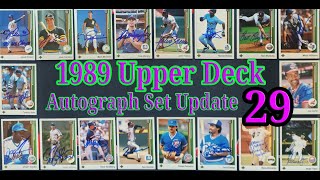 1989 Upper Deck Autographed Progress Report 29 - Can I get this entire set autographed? Find Out!
