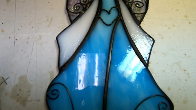 The stained glass bee, soldered, patina'd and polished! : r/StainedGlass