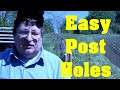 Quick Post Hole Digging The Easy Way