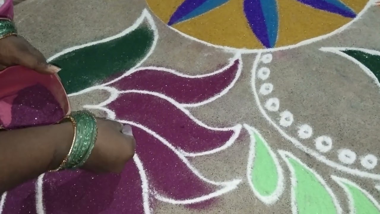 மார்கழி மாத சுழல் தாமரை கோலம் Full video 🏹