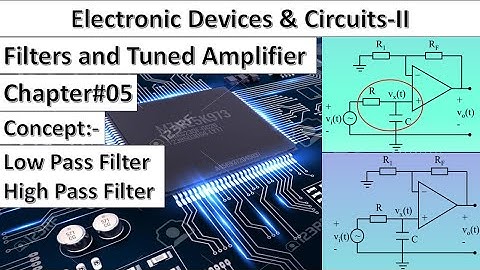 Electronic Devices & Circuits-II | Chapter#05 | Concept | Low & High Pass Filter | Thomas Floyd