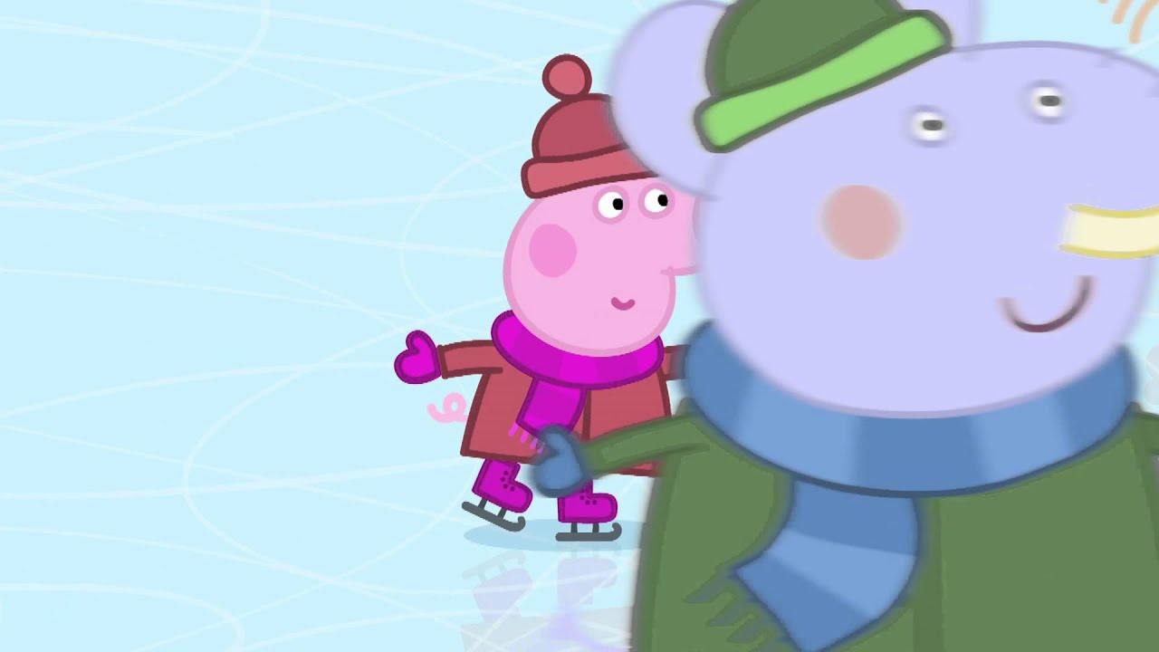 Свинка Пеппа Ice Skating. Свинка Пеппа на коньках. Peppa pig ice skating