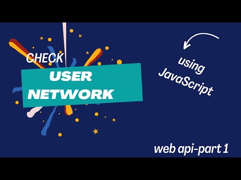 Check network status using Javascript