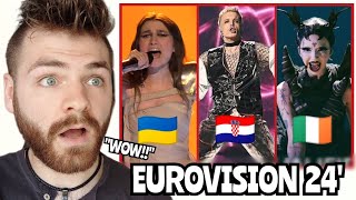 Ukraine 🇺🇦 \& Croatia 🇭🇷 \& Ireland 🇮🇪 | LIVE | Grand Final | Eurovision 2024 | REACTION!