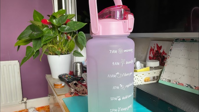 Half Gallon Motivational Time Marker Bottle With Straw & Leakproof Lid -  Primula