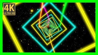 ✔️ VJ Loop Neon bright Lights Abstract Background Video  VJ/DJ Loop Video in 4K