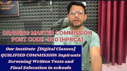 DM Commission Post Code - 980 | Our Institute Aspirants Qualified Written Tests and final selection