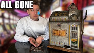 Spinning An Antique Slot Machine Until We're BROKE | 50k Special