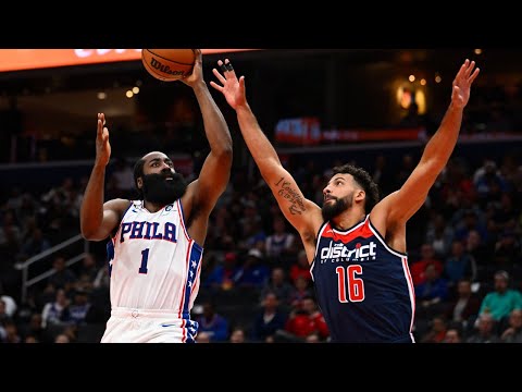 76人VS奇才 118-111 | 全场集锦【哈登两双】—— NBA常规赛22-23年（2022年.10月.31日）
