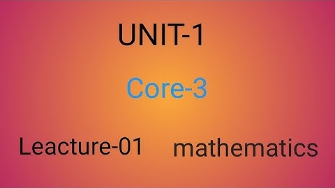 Partial Differential Equations//unit-1//utkal university//mathematics honours//core-7
