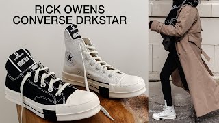RICK OWENS x CONVERSE DRKSTAR CHUCK 70 (Quick Review & Outfit Ideas)