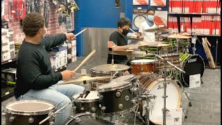 Talented Young Drummers At Guitar Center