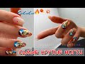 Дизайн поталью / Текстура камня на ногтях / Объемный дизайн ногтей