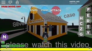 Roblox Dio Dio’s Bizarre Sleep2 Silver Chariot Show case!!!