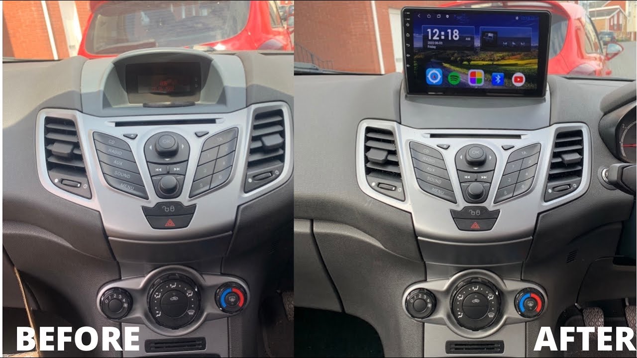 New Android Headunit Sat Nav Install On My Fiancé's Ford Fiesta