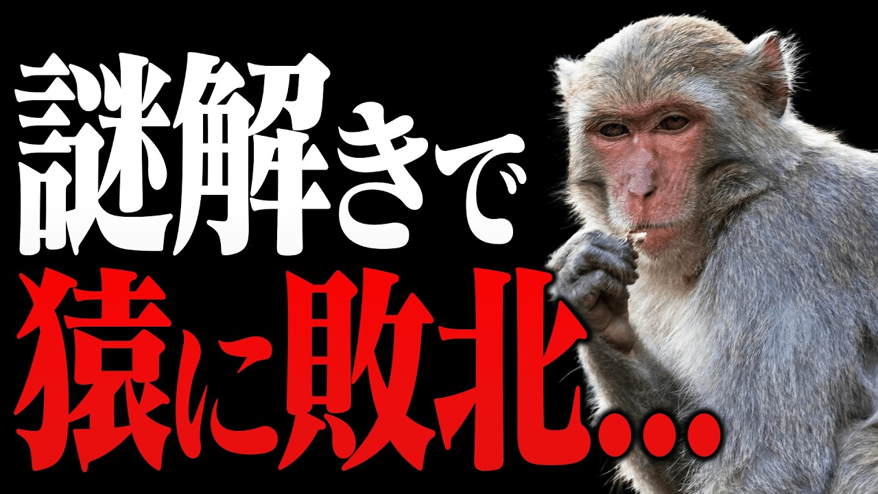 猿でも解ける謎解き、謎解き世界一が解けませんでした…