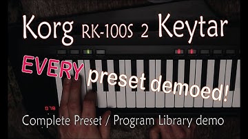 Korg RK-100S 2 37-Key Keytar // EVERY preset demo