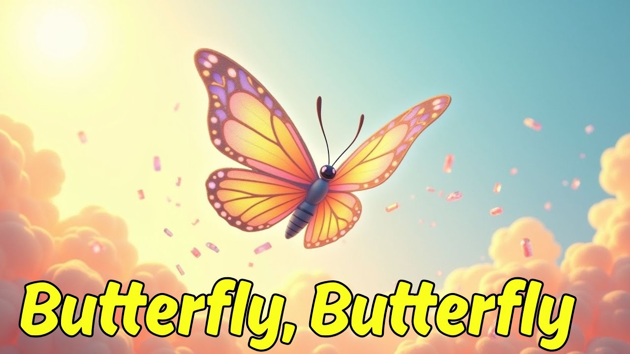 Butterfly Rhyme Butterfly, Butterfly | Nursery Rhyme & Kids Song | Kids Nursery Rhyme ...