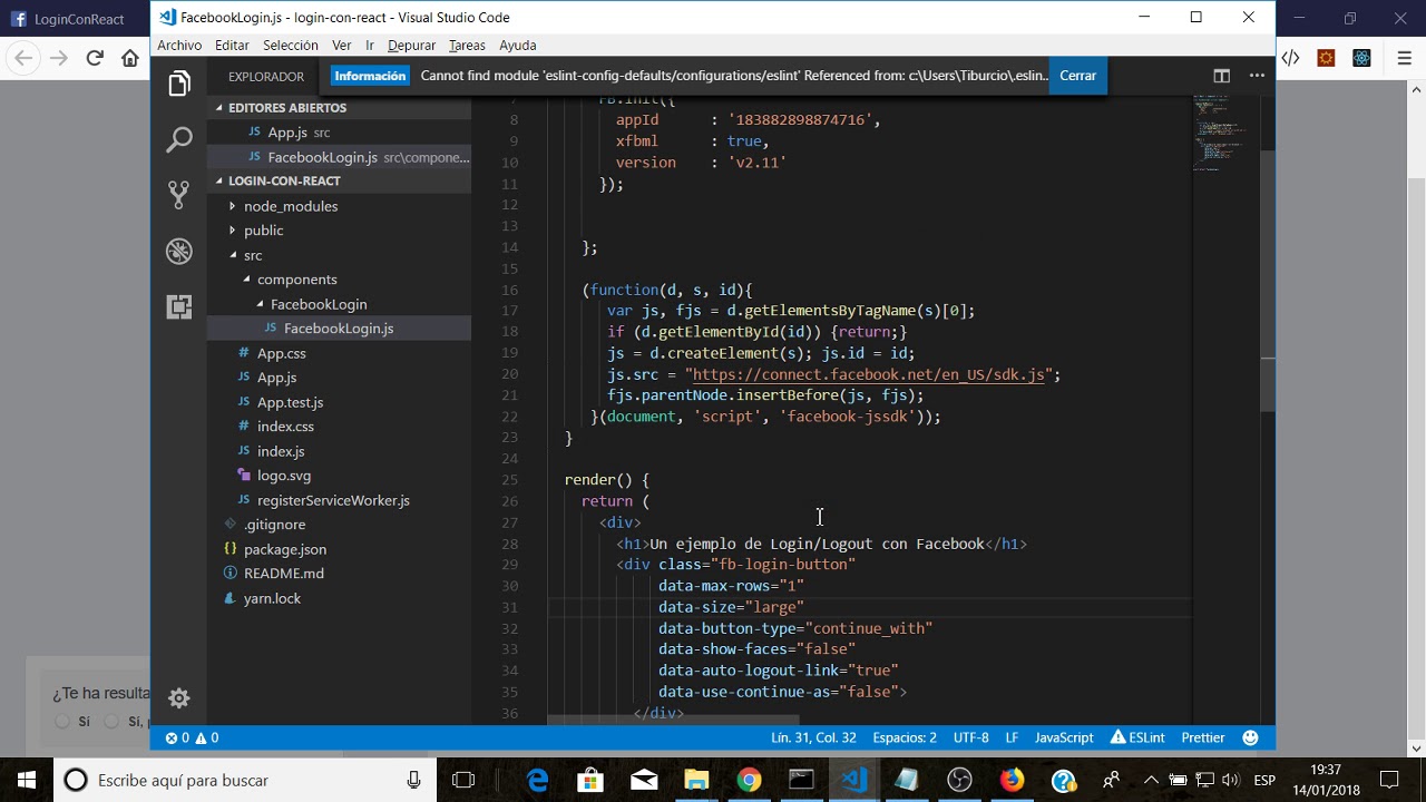 Login en Facebook desde React usando OAuth2 - YouTube