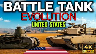 US Tank Evolution 1917-2026 | AbramsX Tank Comparison | Top 10 Tanks